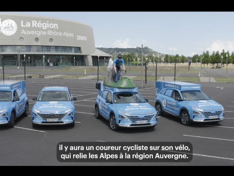 Preview image for the video "La caravane 100% hydrogène de la Région sur le Tour de France".